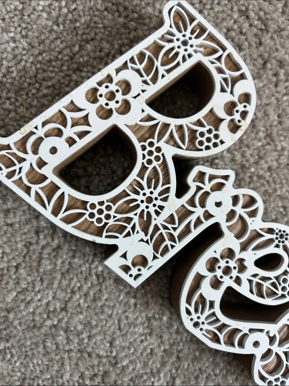 'Breathe' Decorative cut out wood Sign